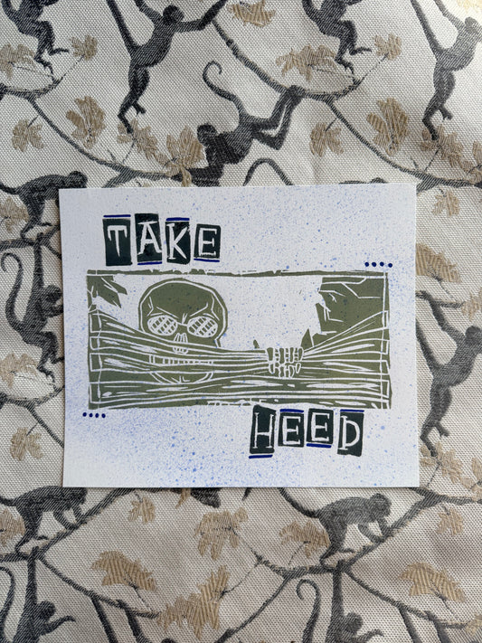 “Mr. Bones - Take Heed” Print