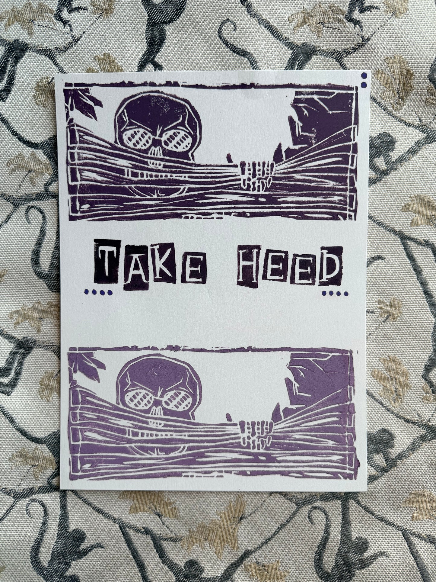 “Mr. Bones - Take Heed” Print