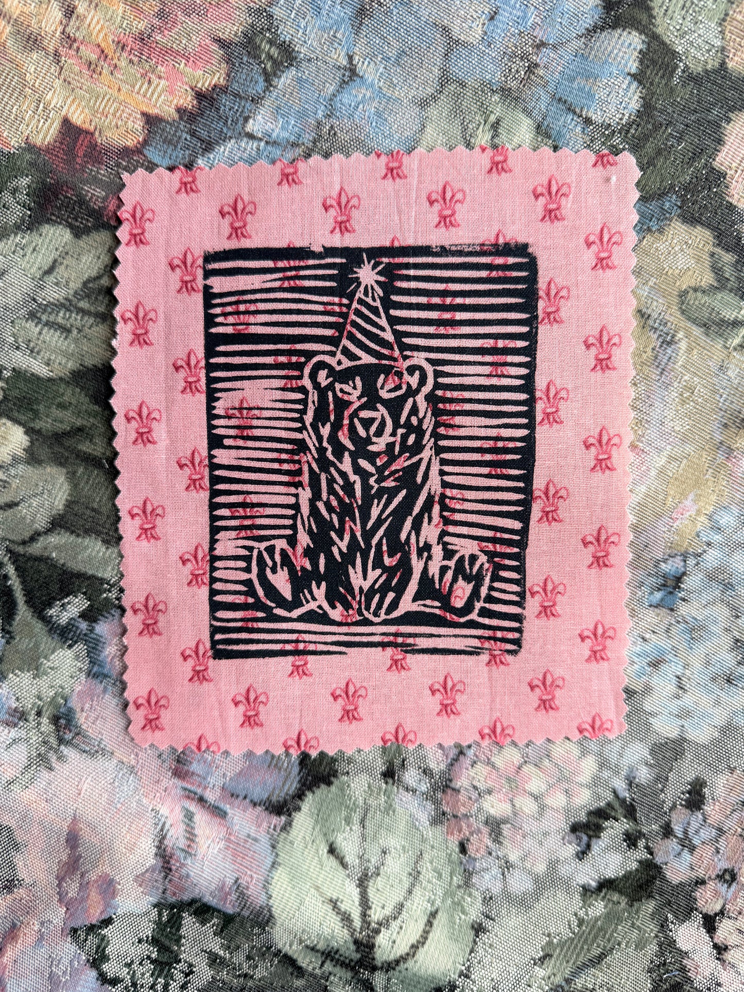 “Bear Festivities” Pink Patch