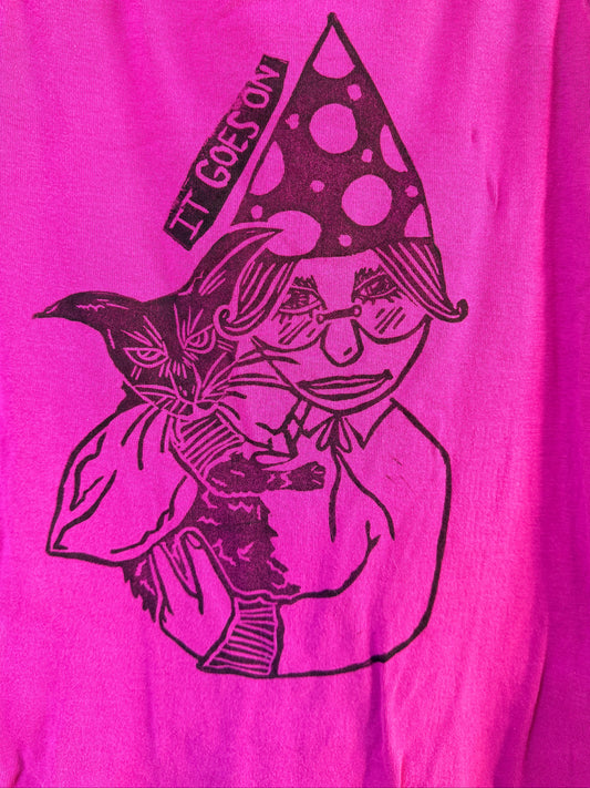 Handprinted Purple Tank Top M