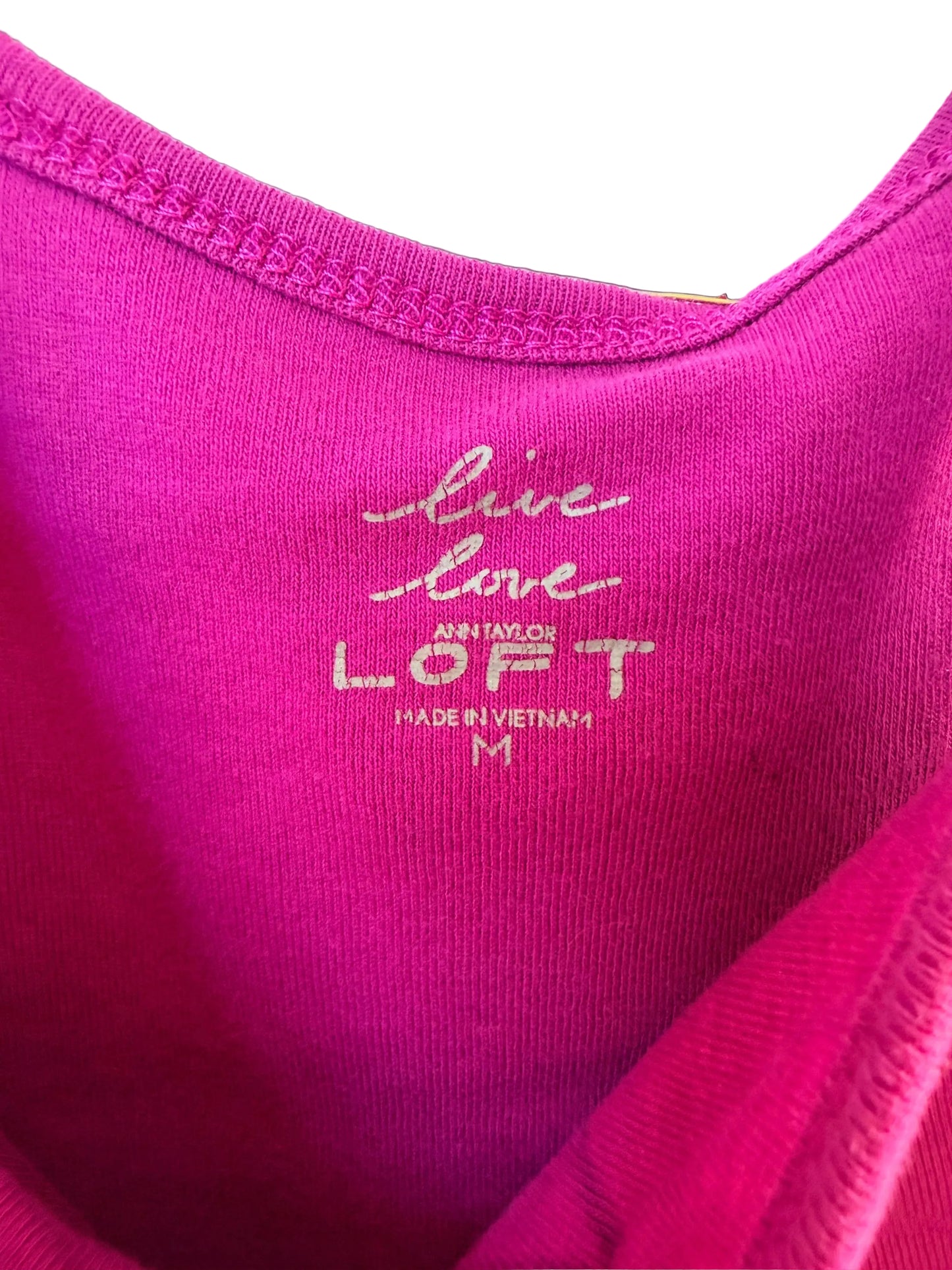 Handprinted Purple Tank Top M