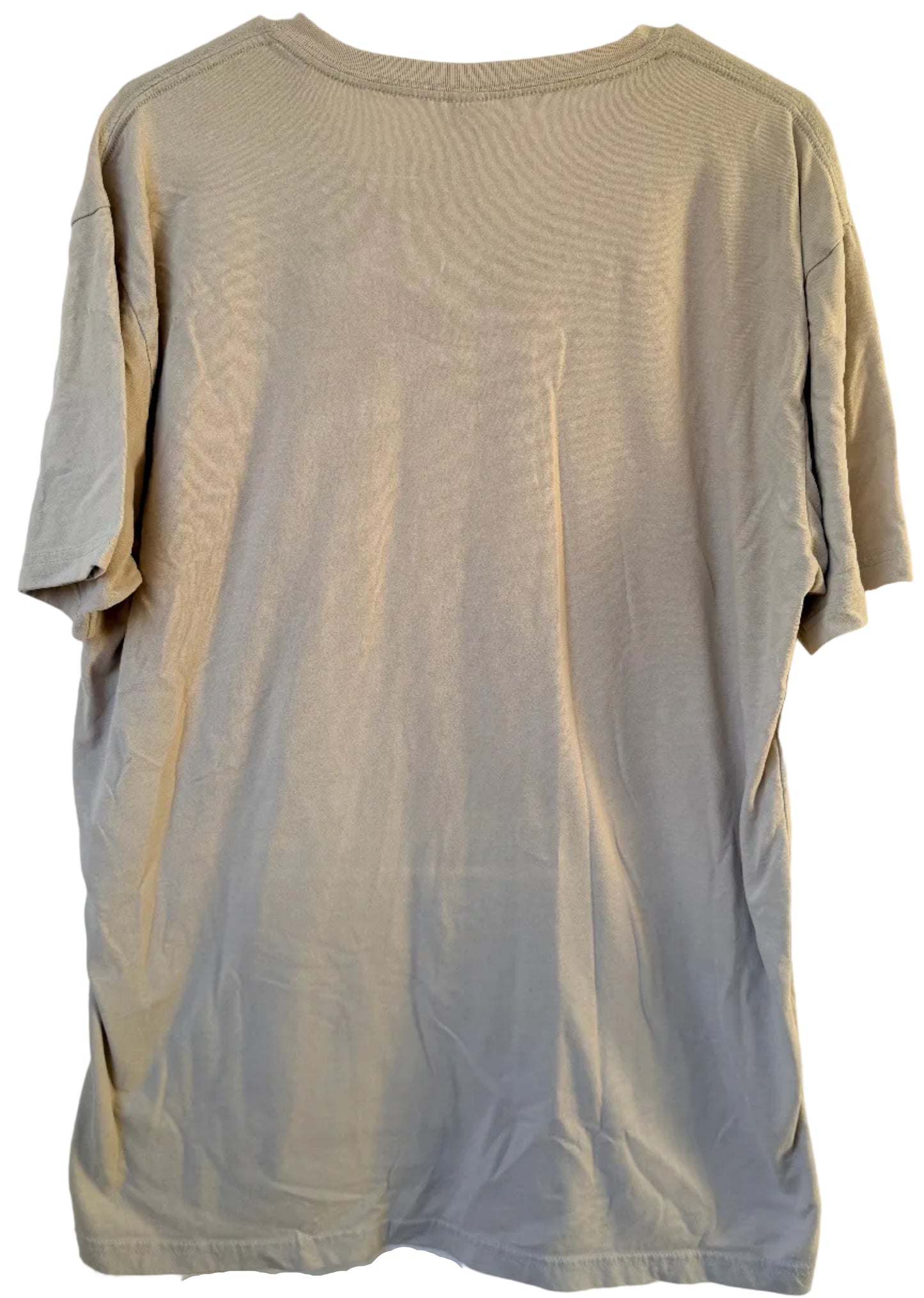 Handprinted Beige Shirt XL