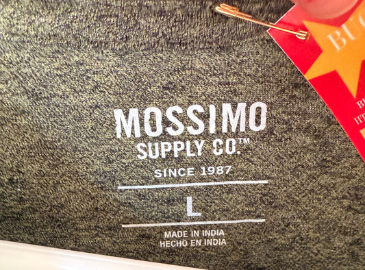 Handprinted Green Shirt L