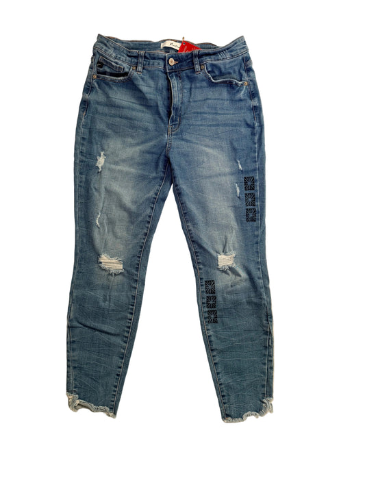Handprinted Kancan Jeans