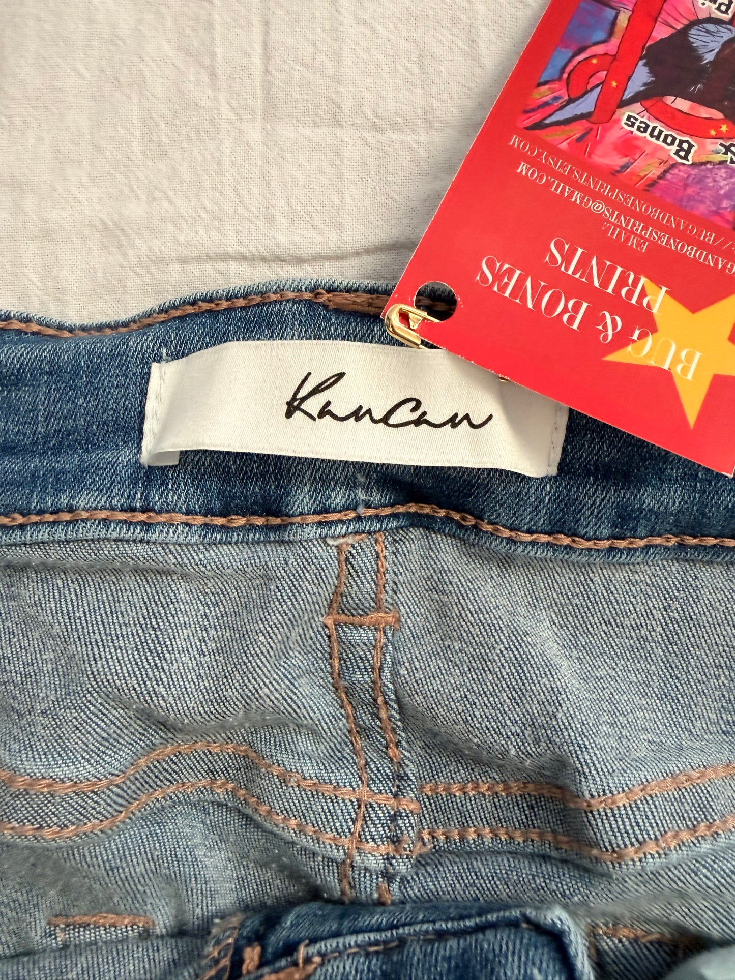 Handprinted Kancan Jeans