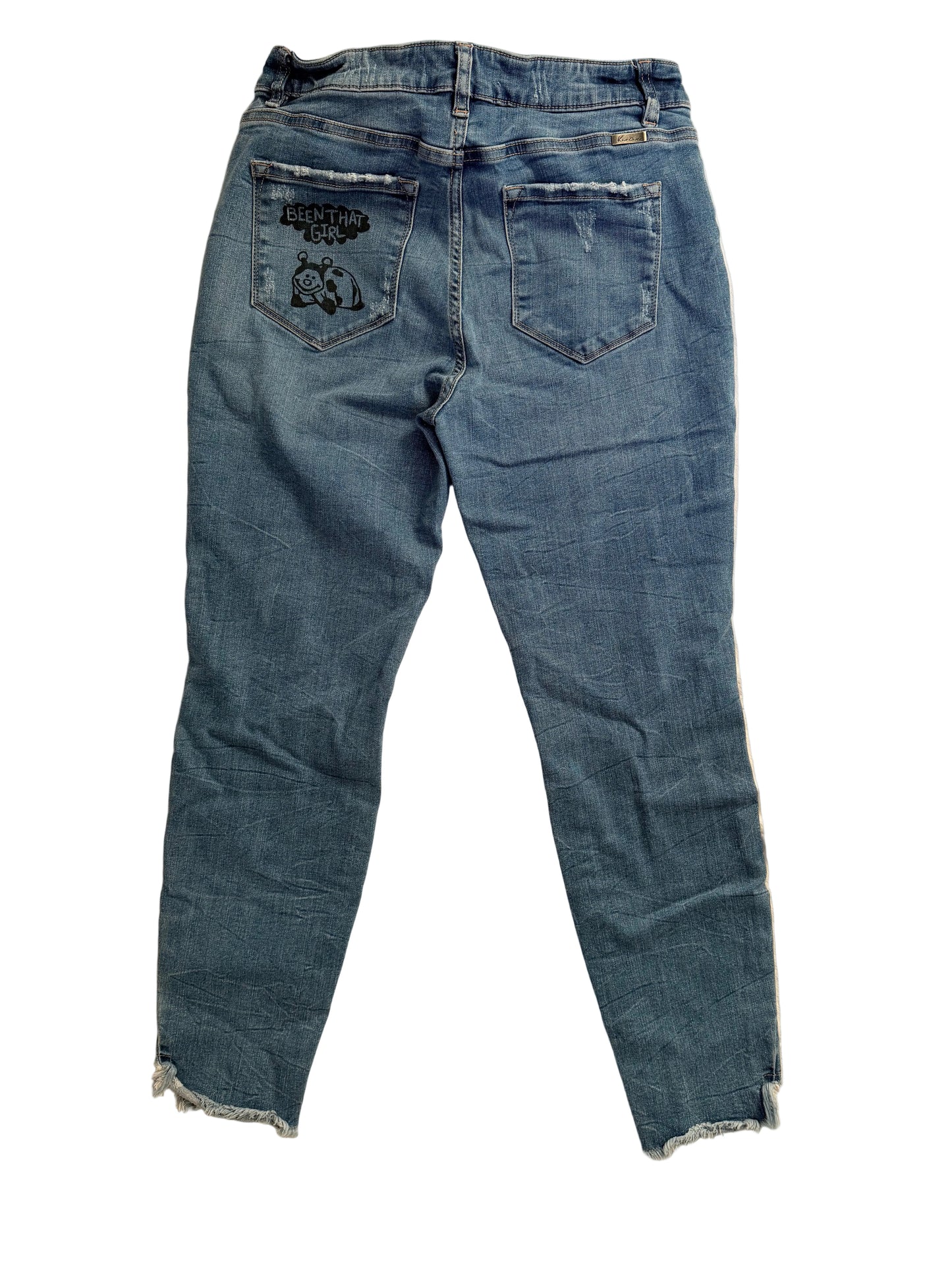 Handprinted Kancan Jeans